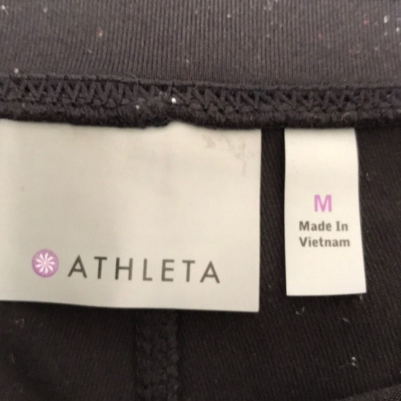 Athleta black athletic pants with front zippers - Picture 5 of 8